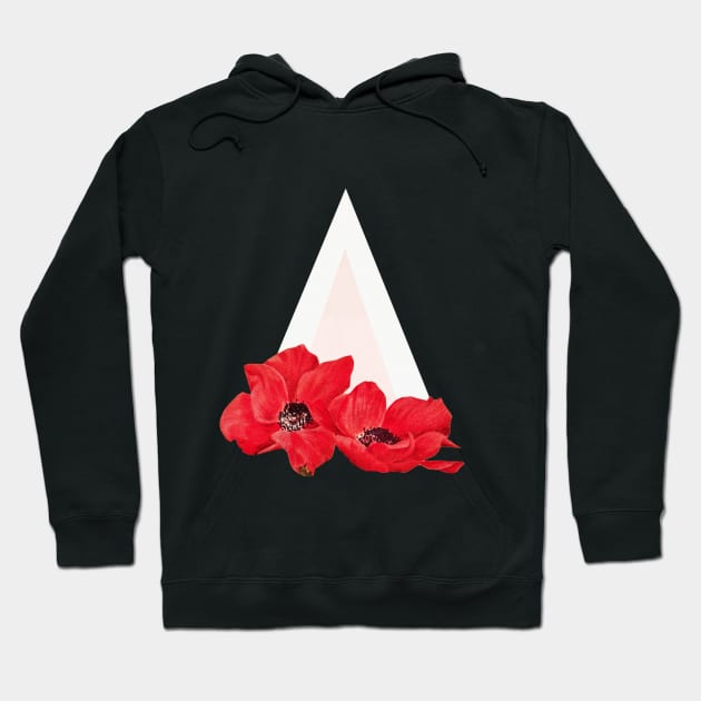 Floral Triangle Hoodie by Cassia